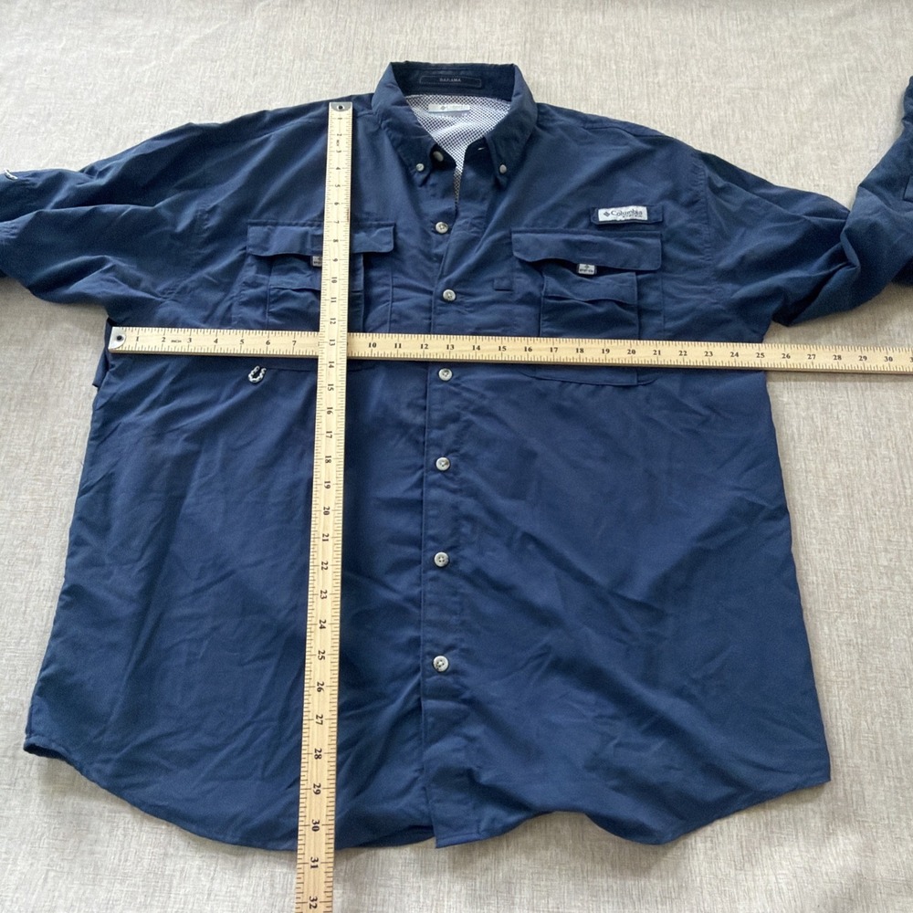 Columbia PFG Bahama II Mens Large Long Sleeve Fishing Shirt Omni-Shade Vented - Picture 4 of 7